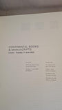 Sotheby's Auction Continental Books & Manuscripts 11 June 2002, London