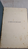 H Rider Haggard - A Note On Religion, Longmans, Green & Co. 1927