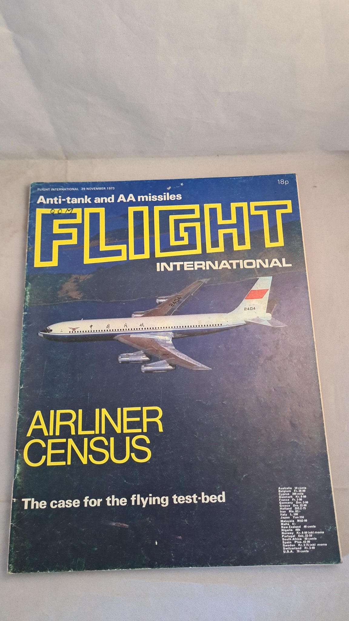 Flightglobal Magazine Flight International Magazine, 29 November 1973 – Richard Dalby's Library
