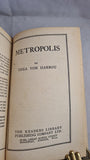 Thea Von Harbou - Metropolis, Readers Library, September 1927