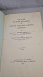 M R James - A Guide To The Windows of King's College Chapel, Cambridge, 1951
