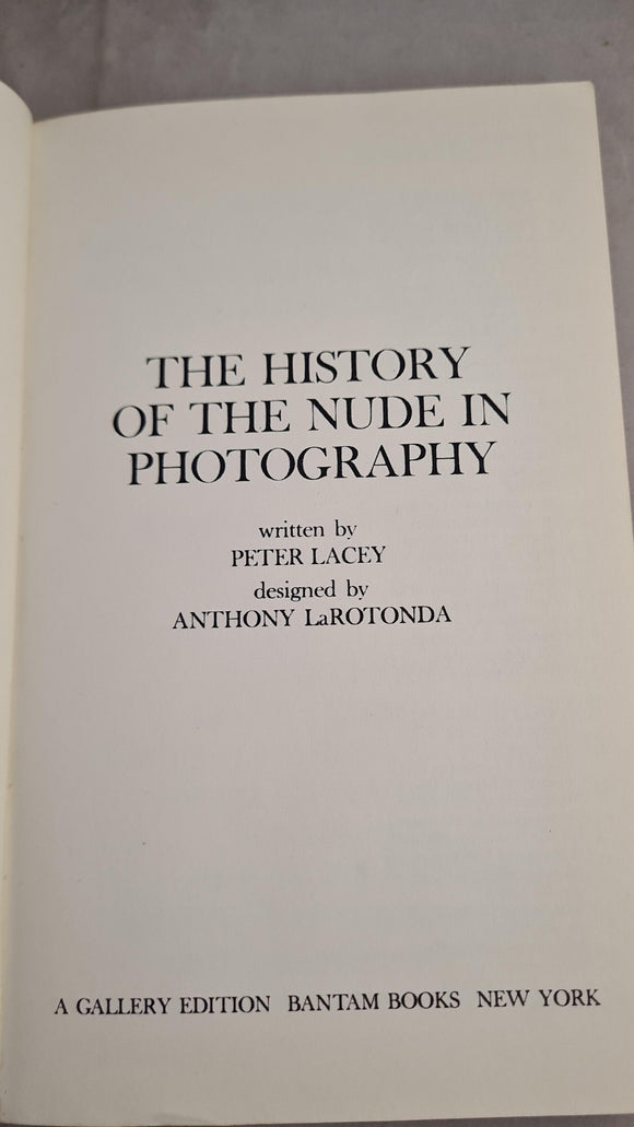 Peter Lacey - The History of The Nude in Photography, Bantam Books, 1964, Paperbacks