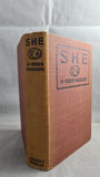 H Rider Haggard - She, A History of Adventure, Photoplay Edition, 1926