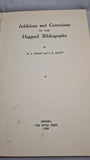 G L McKay - Additions & Corrections to the Haggard Bibliography, Mitre Press, 1939, Limited