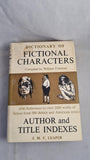 William Freeman - Dictionary of Fictional Characters, J M Dent, 1967