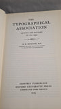 A E Musson - The Typographical Association, Oxford University Press, 1954