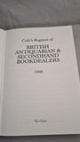 Cole's Register of British Antiquarian & Secondhand Bookdealers, The Clique, 1998