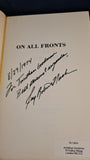 Jay Robert Nash - On All Fronts, December Press, 1974, Inscribed, Signed, Letter
