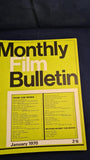 Monthly Film Bulletin Magazines, Jan-Dec 1969, & Jan-Dec 1970, 2 Years