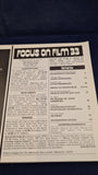 Focus on Film Magazine, Number 33, August 1979, Tantivy Press