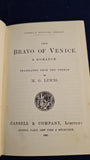 M G Lewis - The Bravo of Venice, A Romance, Cassell & Company, 1886
