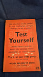 Test Yourself, Intelligence Quizzes, Rupert Hart-Davis, 1951