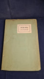 J M Falkner - Poems, Westminster Press, 1933
