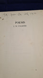 J M Falkner - Poems, Westminster Press, 1933