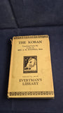 Rev. J M Rodwell - The Koran, Everyman's Library, 1933