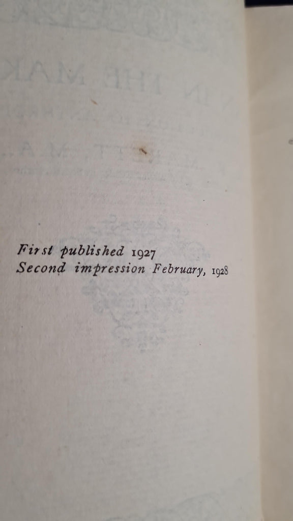 R R Marett - Man In The Making, Ernest Benn, 1928 – Richard Dalby's Library