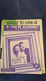 Seven assorted music sheets - Fred Astaire, Ginger Rogers, Cole Porter, 'Alphabet Song' etc