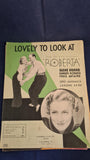 Seven assorted music sheets - Fred Astaire, Ginger Rogers, Cole Porter, 'Alphabet Song' etc