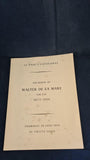 Walter de la Mare - St Paul's Cathedral, The Burial of Walter de la Mare, 28 June 1956