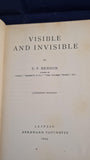 E F Benson - Visible and Invisible, Tauchnitz Edition, 1924
