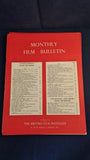 Monthly Film Bulletin Magazines, Jan, Feb, April-Dec 1961, with Index
