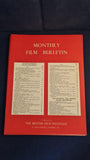 Monthly Film Bulletin Magazines, Jan, Feb, April-Dec 1961, with Index