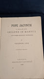 Vernon Lee - Pope Jacynth, etc. Tauchnitz Editions, 1906