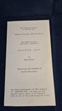 Gordon Honeycombe - Dragon Under the Hill, Hutchinson, 1972, First Edition, Theatre program