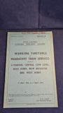 British Railways, Working Timetable of Mandatory Train Services, 7 May 1973-5 May 1974, London