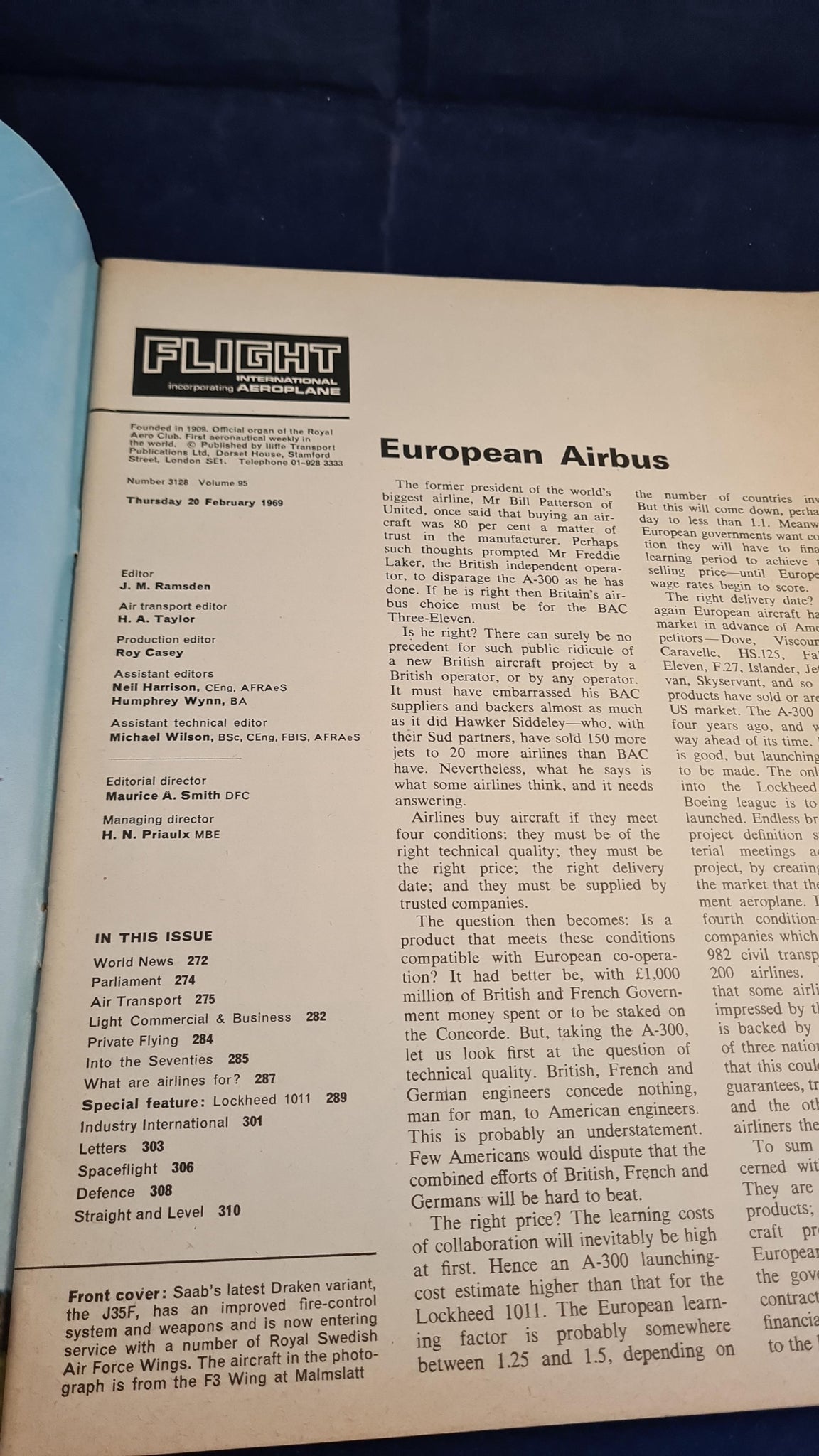 Flightglobal Magazine Flight International Magazine, 20 February 1969 – Richard Dalby's Library