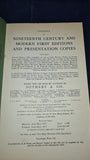 Sotheby Auction - 19th Century & Modern First Editions, 10 & 11 May 1971