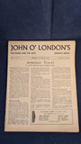 John O'London's Weekly Newspapers x 9, For Books and the Arts, 17 December 1959/60