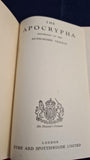 The Apocrypha, According to the Authorised Version, Eyre & Spottiswoode, no date