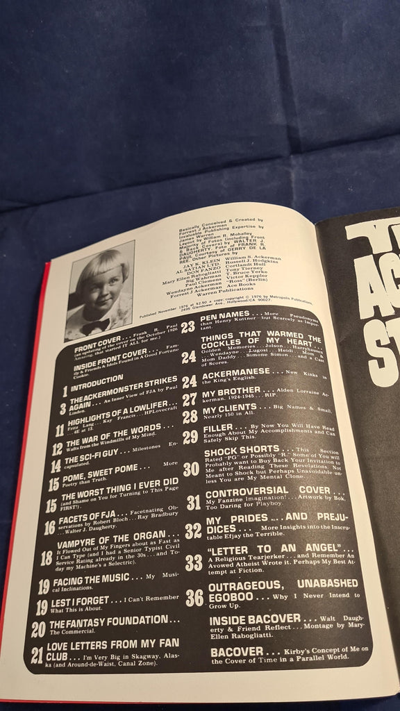 Amazing Forries, This is Your Life Forrest J Ackerman, November 1976 ...