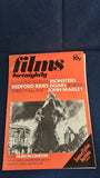 Films Fortnightly Posters x 4, Feb, March, April & May 1971, Dracula & Frankenstein, Monsters