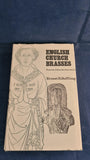 Ernest R Suffling - English Church Brasses, from 13th-17th Century, Kingsmead Reprints, 1970