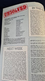 Unsolved Magazine, Death of A Hero, Volume 2 Issue 16 1984, Lawrence of Arabia