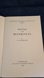 P G Burbidge - Notes & References, Cambridge University Press, 1952