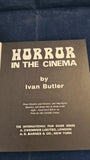 Ivan Butler - Horror in the Cinema, International Film Guide, 1970, Signed, Paperbacks
