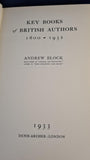 Andrew Block - Key Books of British Authors 1600-1932, Denis Archer, 1933