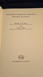 Nicholas Stacey - Industrial Marketing Research, Hutchinson, 1963, First Edition, Signed x 2