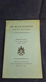 Arnold Wall - Sir Hugh Walpole and His Writings, Friends of The Turnbull Library, 1947