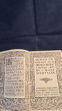 Walt Whitman - Leaves of Grass & Democratic Vistas, J M Dent, 1912, First Edition