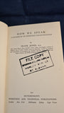 Frank Jones - How We Speak, Hutchinson's, 1951