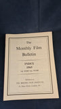 Monthly Film Bulletin Magazines, Jan-Dec 1965, with Index, British Film Institute