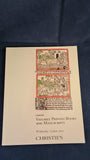 Christie's Auction 13 June 2012, Valuable Printed Books & Manuscripts, London