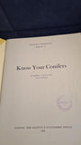 Herbert Edlin - Know Your Conifers, Forestry Commission Number 15, 1966