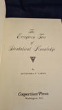 Devendra P Varma - The Evergreen Tree of Diabolical Knowledge, Consortium Press, 1972, Signed
