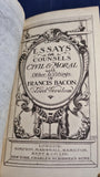 Francis Bacon - Essays or Counsels Civil & Moral with Other Writings, Simpkin, no date