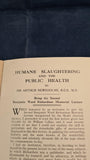 Arthur Newsholme - Humane Slaughtering and the Public Health, October 18, 1923